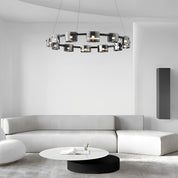 Diokles - Circle Glass Dimmable Chandelier