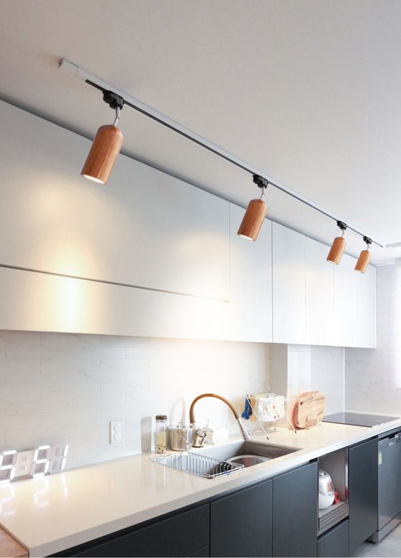 Aristaios - Wood and Steel Track Lighting