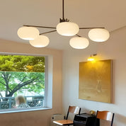 Deinias - Five-Light Glass LED Chandelier