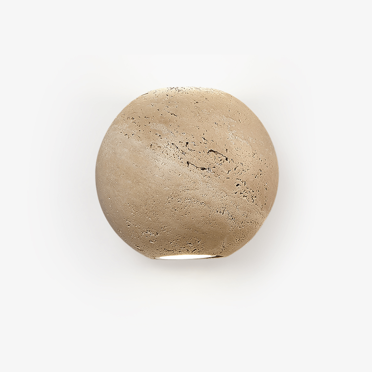 Hypnos - Travertine Globe Wall Sconce