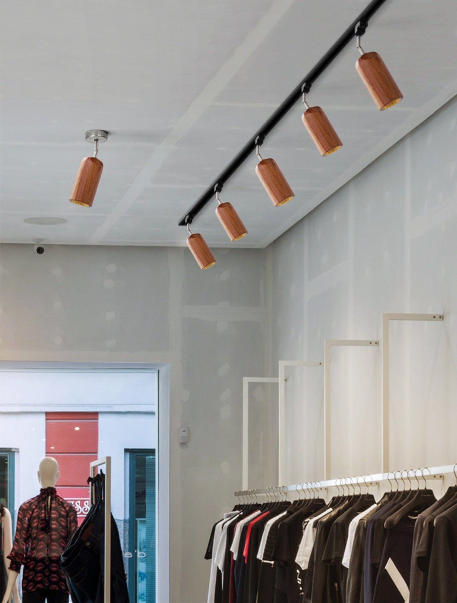 Aristaios - Wood and Steel Track Lighting