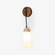 Tyro - Knotted Cord Travertine Sconce