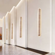 Merope - Backlit Travertine Wall Sconce