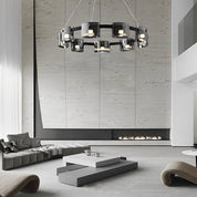 Diokles - Circle Glass Dimmable Chandelier