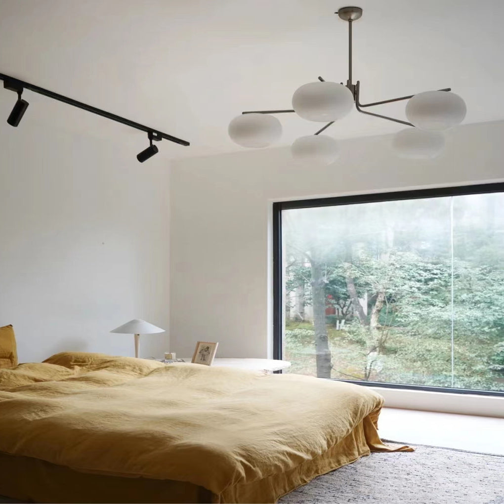 Deinias - Five-Light Glass LED Chandelier
