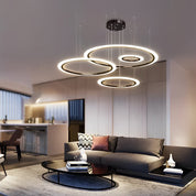 Amyntas - Four Ring Artistic LED Chandelier