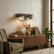 Kassiopeia - Adjustable Travertine Dome Vanity Light