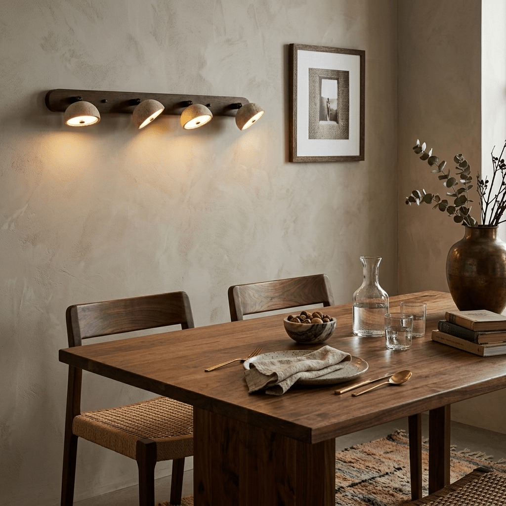 Kassiopeia - Adjustable Travertine Dome Vanity Light