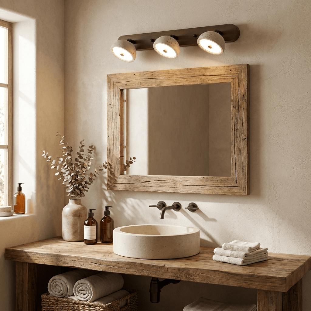 Kassiopeia - Adjustable Travertine Dome Vanity Light
