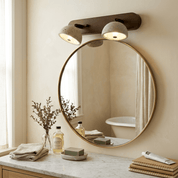 Kassiopeia - Adjustable Travertine Dome Vanity Light