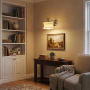 Physis - Gold and Chrome Glass Wall Sconce