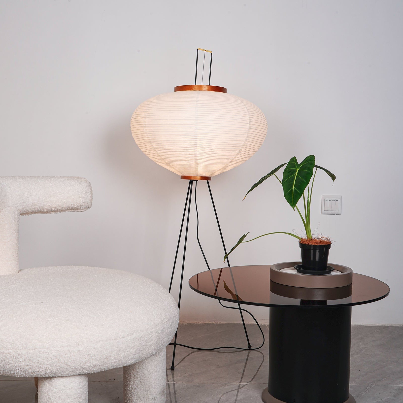 Debbie Washi Paper Sculpture Floor Lamp – detail 2