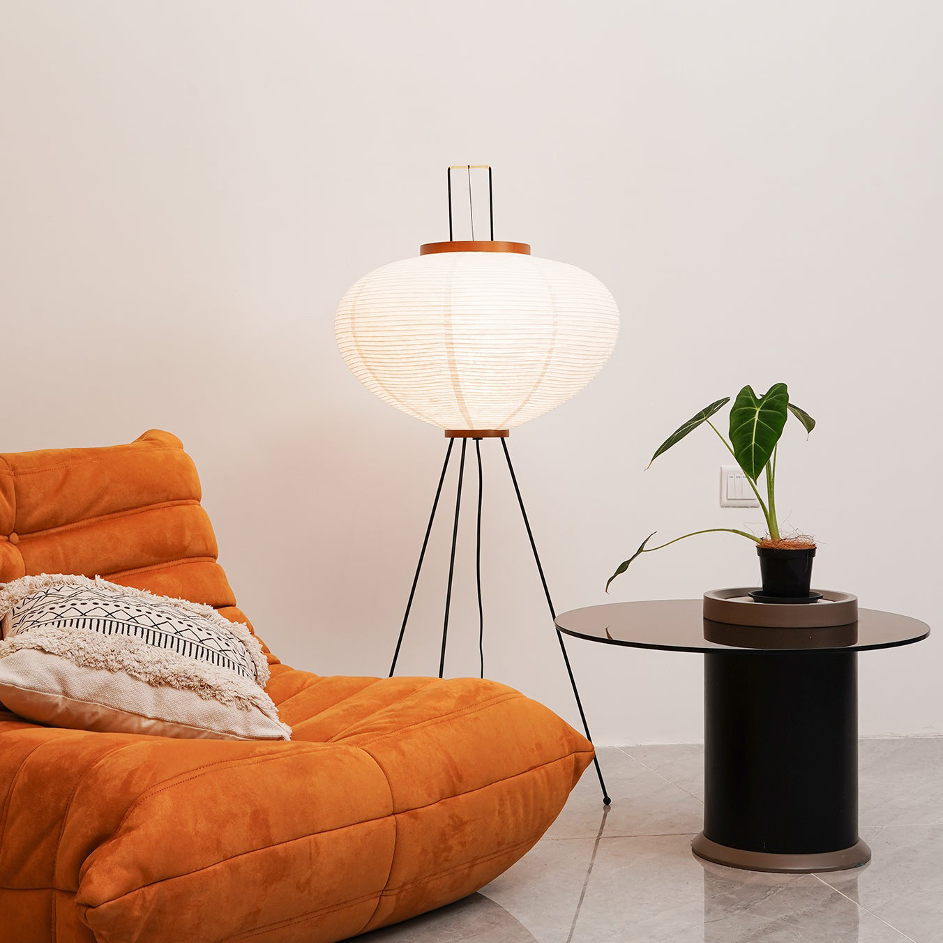 Debbie Washi Paper Sculpture Floor Lamp – detail 6