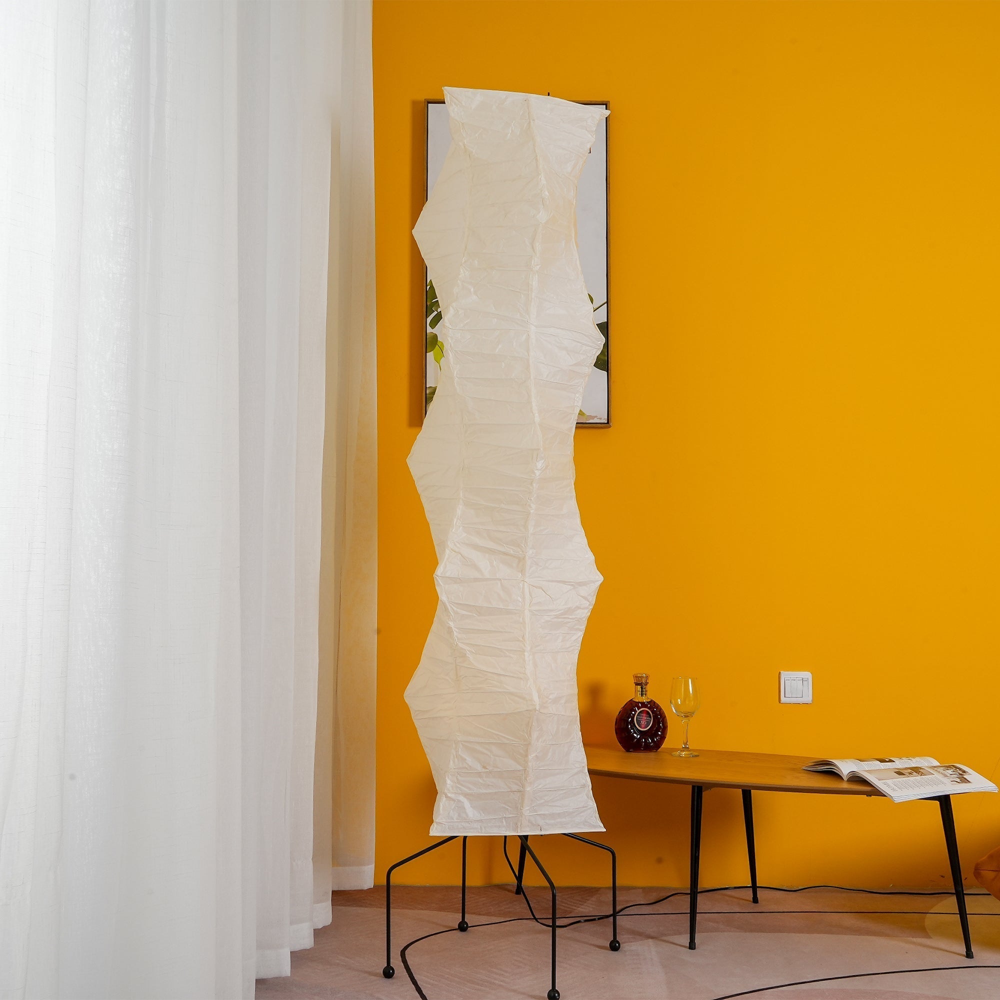 Phoibe - Washi Paper Lantern Floor Lamp