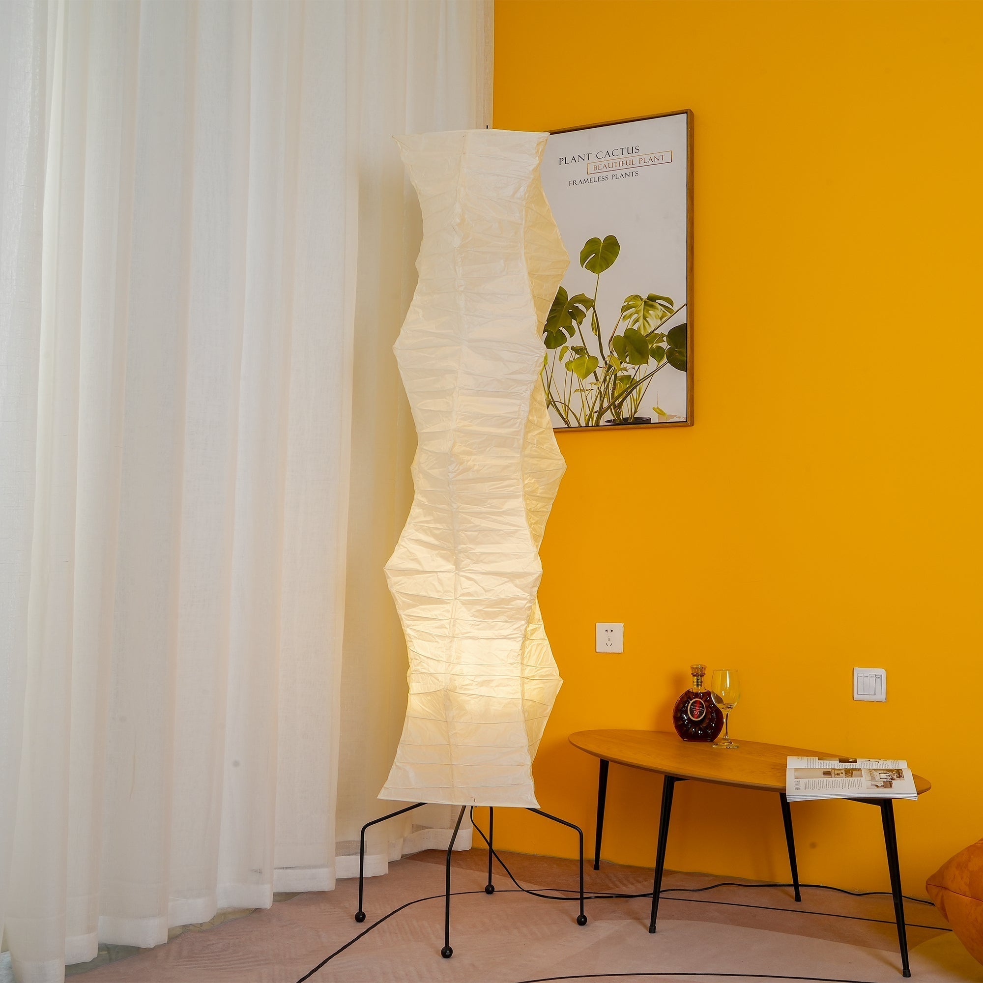 Phoibe - Washi Paper Lantern Floor Lamp