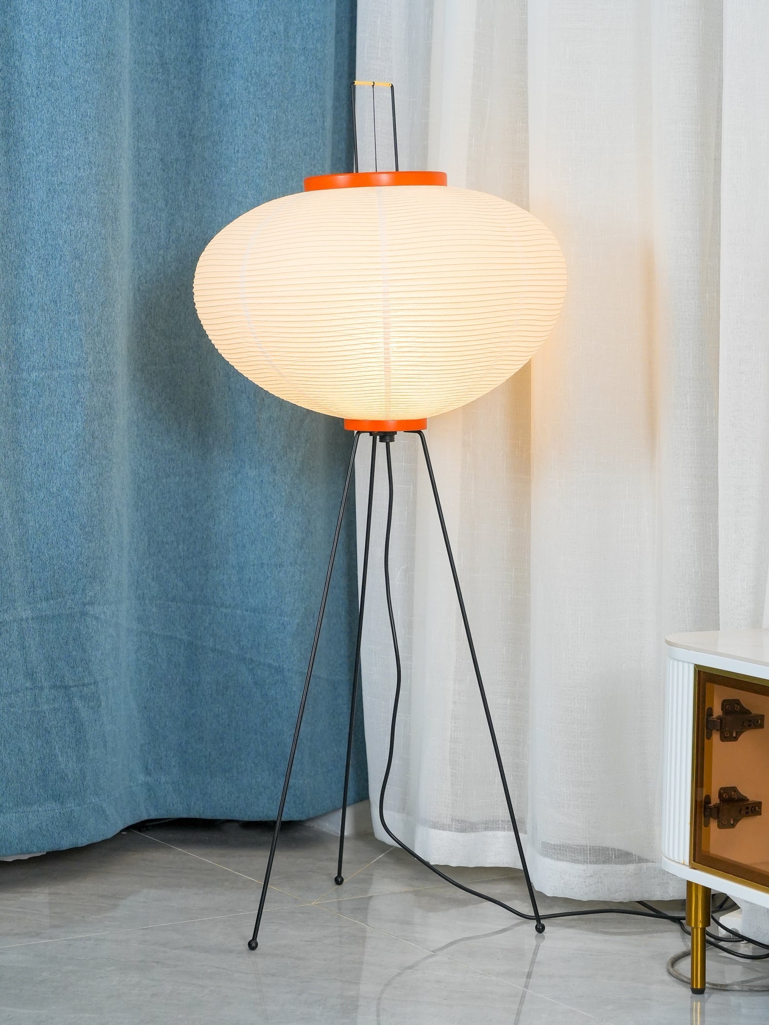 Phoibe - Washi Paper Lantern Floor Lamp