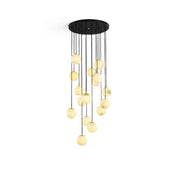 Alabaster Balls Cluster Chandelier
