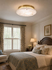 Aithousa - Alabaster Disc Ceiling Lamp