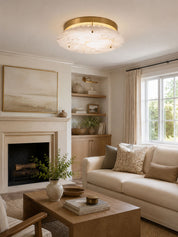 Aithousa - Alabaster Disc Ceiling Lamp