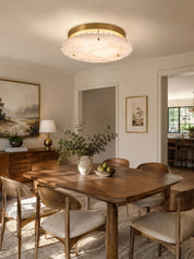 Aithousa - Alabaster Disc Ceiling Lamp