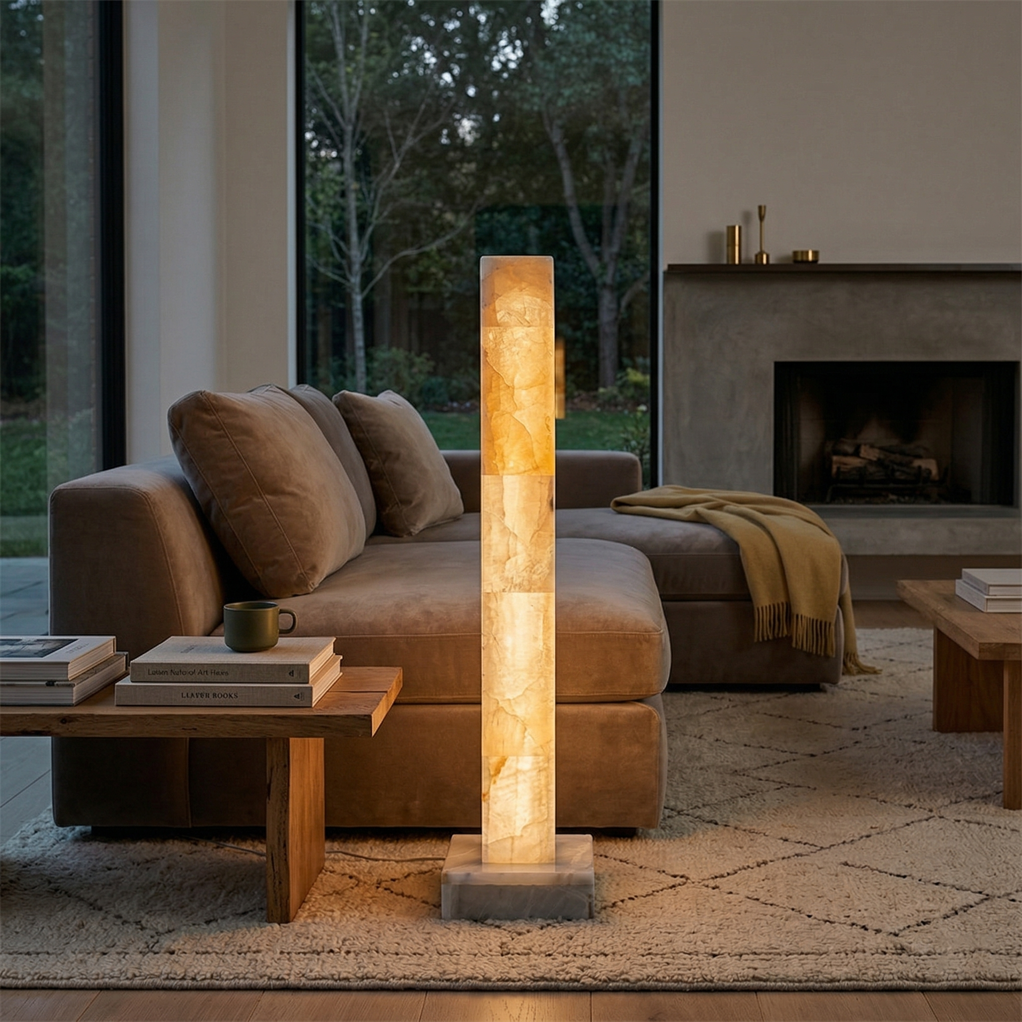 Chione - Alabaster Floor Lamp