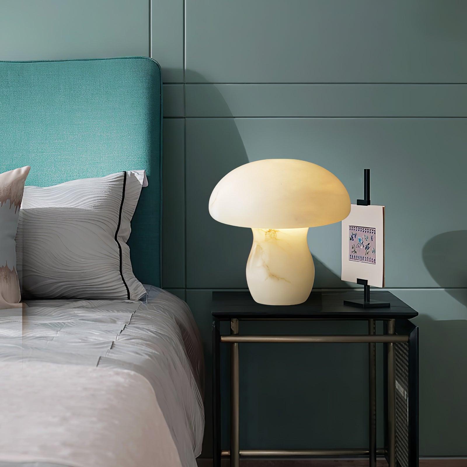 Alkmene - Alabaster Mushroom Table Lamp