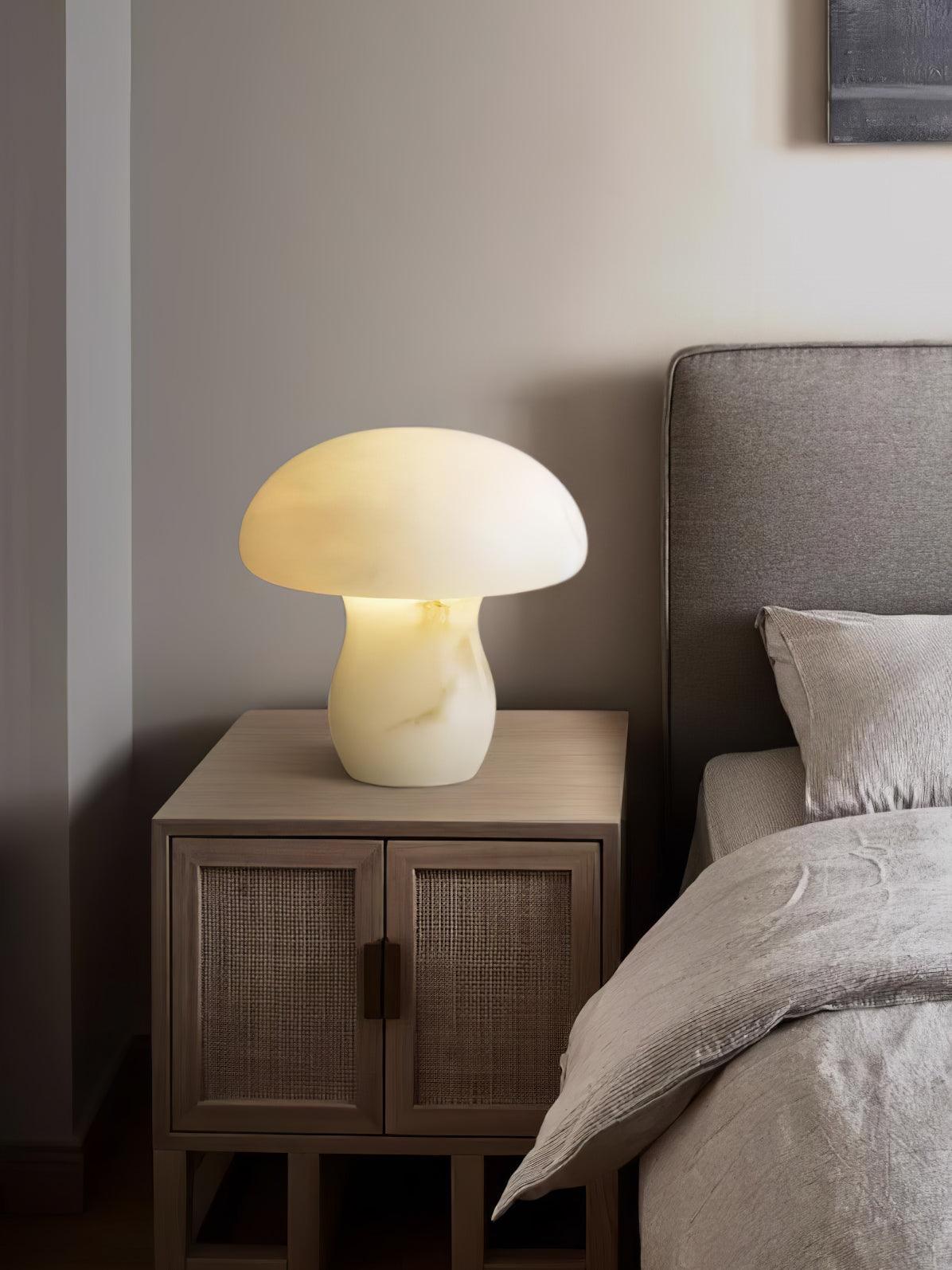 Alkmene - Alabaster Mushroom Table Lamp