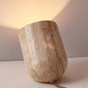Heliodora - Travertine Table Lamp