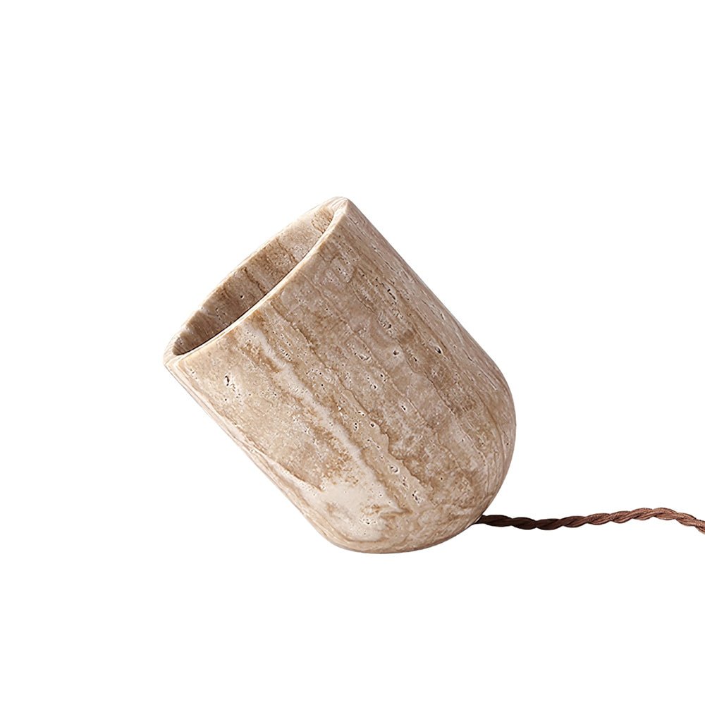 Heliodora - Travertine Table Lamp