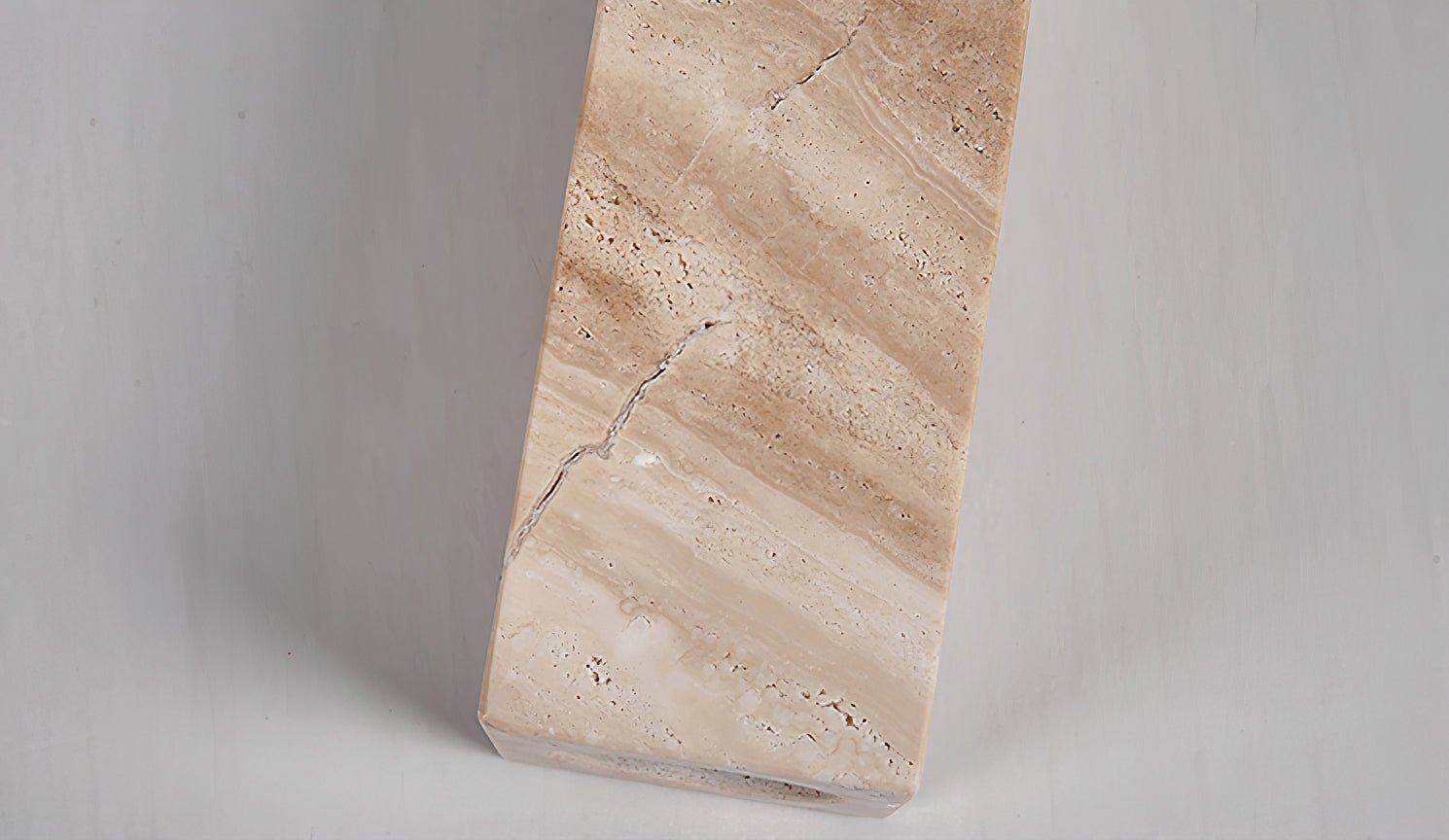 Heliodora - Travertine Table Lamp
