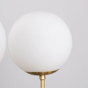 Myron Brass and Opaline Globe Chandelier – detail 4