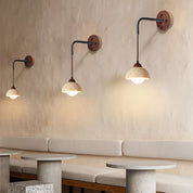 Eurynome - Travertine Dome Wall Light