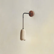 Eurynome - Travertine Dome Wall Light