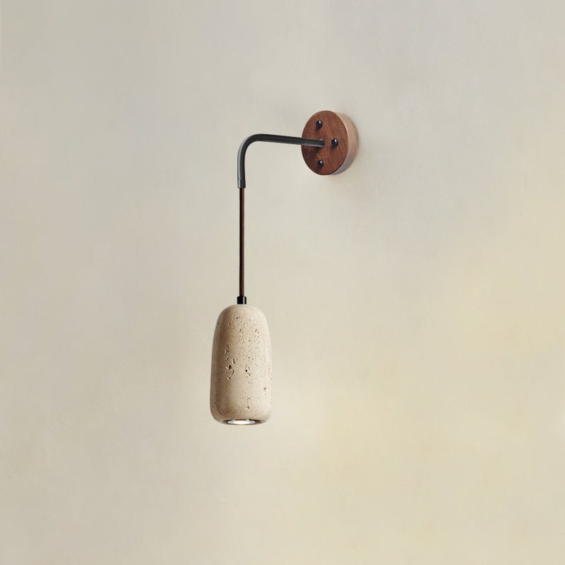 Eurynome - Travertine Dome Wall Light