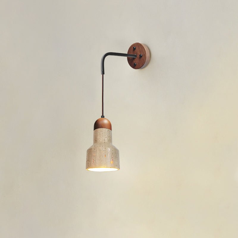 Eurynome - Travertine Dome Wall Light