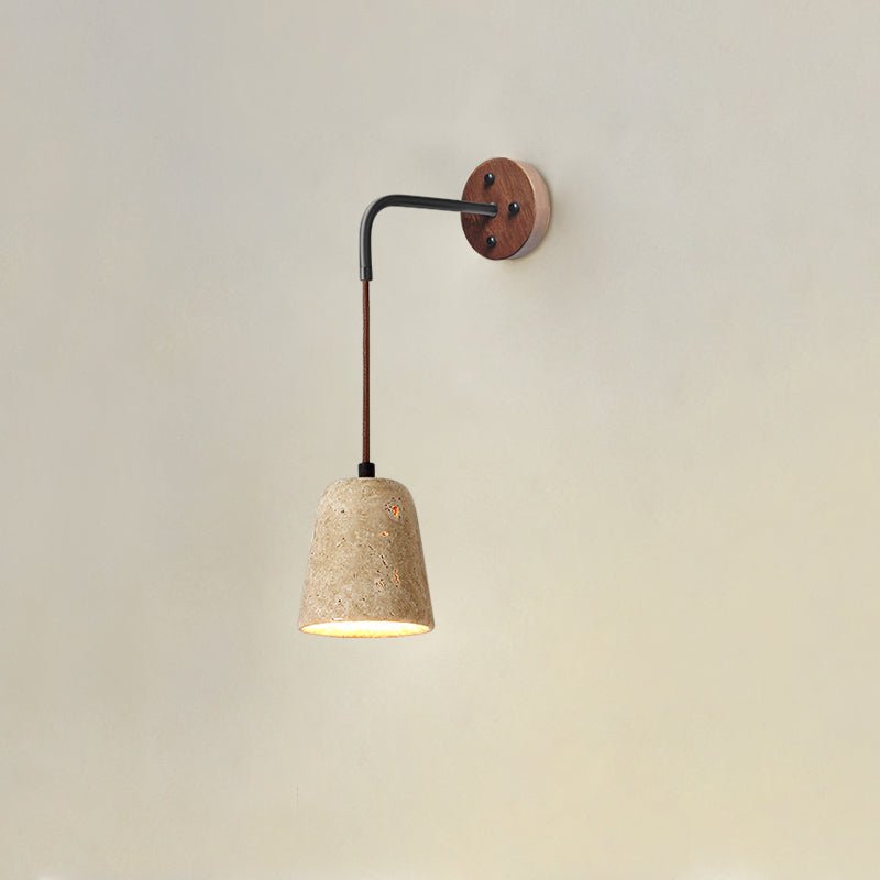 Eurynome - Travertine Dome Wall Light
