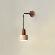 Eurynome - Travertine Dome Wall Light