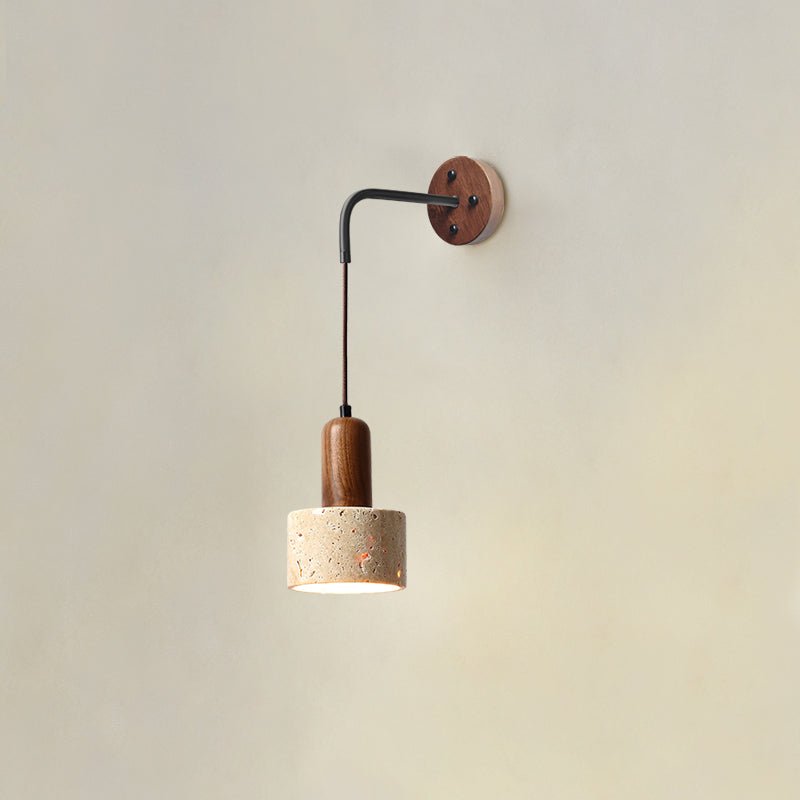 Eurynome - Travertine Dome Wall Light