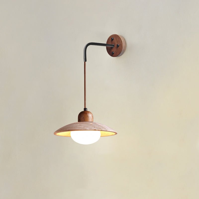 Eurynome - Travertine Dome Wall Light