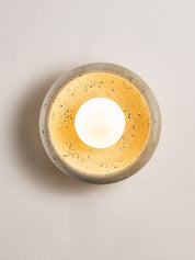 Doto - Curved Travertine Wall Light