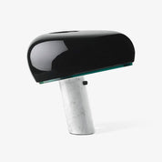Iole - Carrara Marble and Glazed Metal Table Lamp