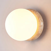 Triton - Hand-Polished Travertine Wall Light