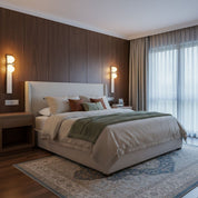 Taygete - Asymmetric Travertine Wall Sconce