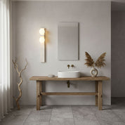 Taygete - Asymmetric Travertine Wall Sconce
