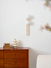 Taygete - Asymmetric Travertine Wall Sconce