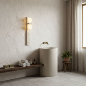Taygete - Asymmetric Travertine Wall Sconce