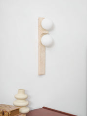 Taygete - Asymmetric Travertine Wall Sconce