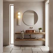 Taygete - Asymmetric Travertine Wall Sconce