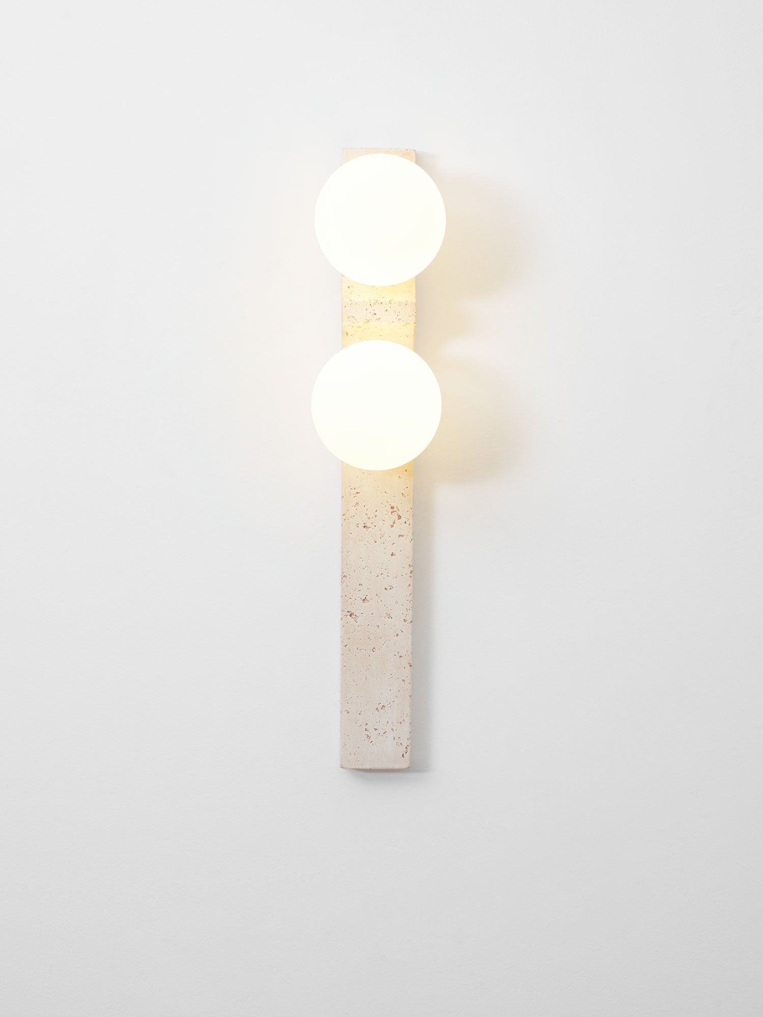 Taygete - Asymmetric Travertine Wall Sconce