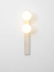 Taygete - Asymmetric Travertine Wall Sconce